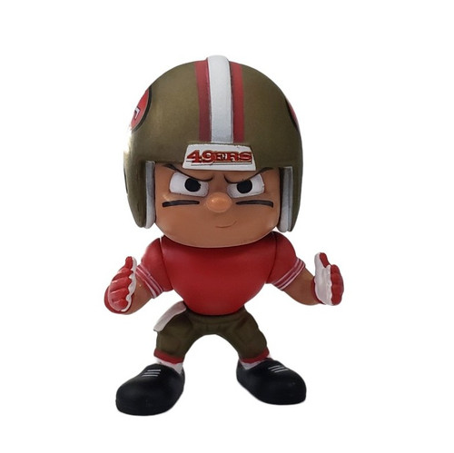 San Francisco 49ers NFL 3" Wide Receiver Action Figure Toy (Scarlet Jersey)