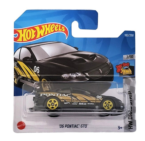 06 Pontiac GTO - Hot Wheels - Black and Yellow Muscle Racer HW Drag Strip Hit
