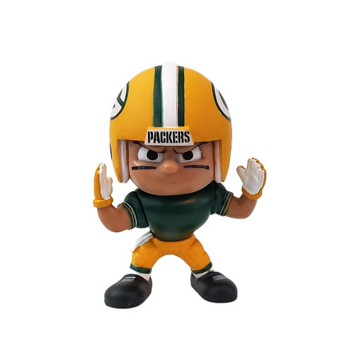 Green Bay Packers NFL 3" Wide Receiver Action Figure Toy (Green Jersey)