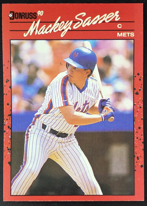 Mackey Sasser - New York Mets - 1990 Donruss Card #471 - Front