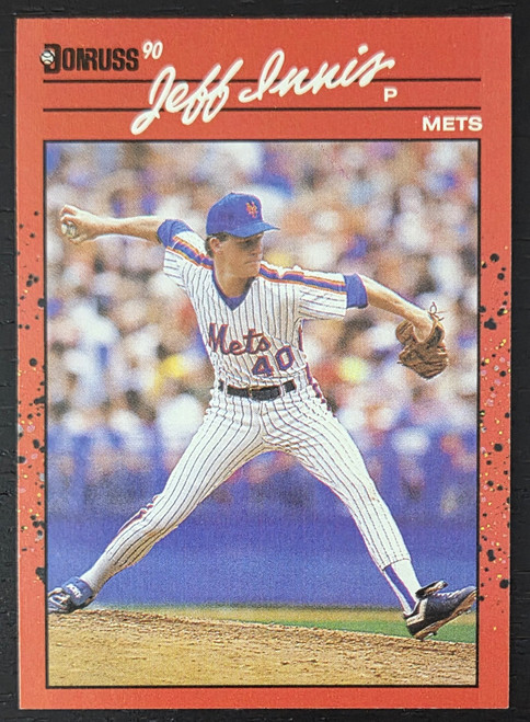 Jeffrey Innis - New York Mets - 1990 Donruss Card #408 - Front