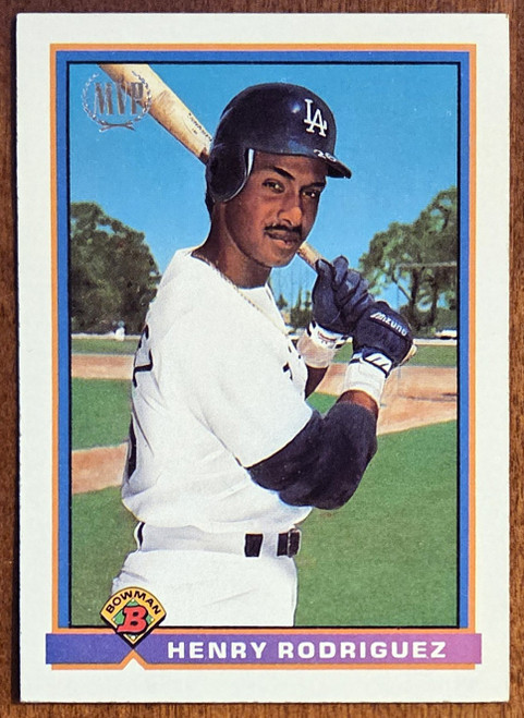 Henry Rodriguez - Los Angeles Dodgers 1991 Bowman Card #185 - Front