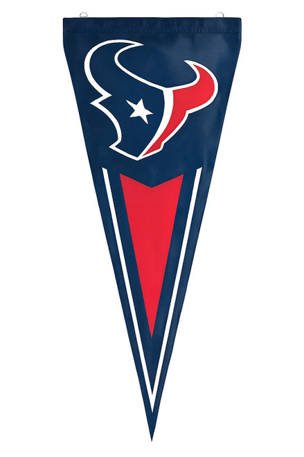 Houston Texans NFL 34" Vertical Pennant Flag – Embroidered Nylon Indoor/Outdoor