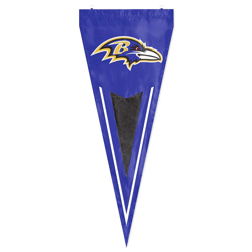 Baltimore Ravens NFL 34" Vertical Pennant Flag – Embroidered Nylon Indoor/Outdoor