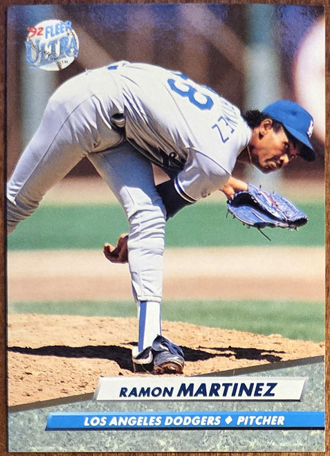 Ramon Martinez - Los Angeles Dodgers - 1992 Fleer Ultra Card #213
