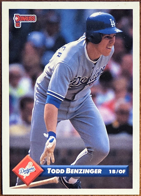 Todd Benzinger - Los Angeles Dodgers - 1993 Donruss Series 2 Card #562