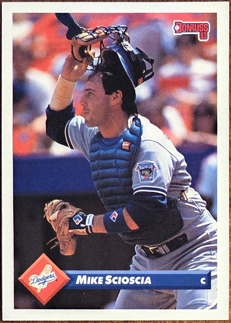 Mike Scioscia - Los Angeles Dodgers - 1993 Donruss Series 2 Card #508