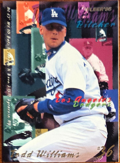 Todd Williams - Los Angeles Dodgers - 1995 Fleer Card #U-179