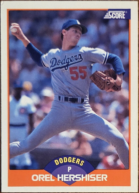 Orel Hershiser - Los Angeles Dodgers - 1989 Score Card #370