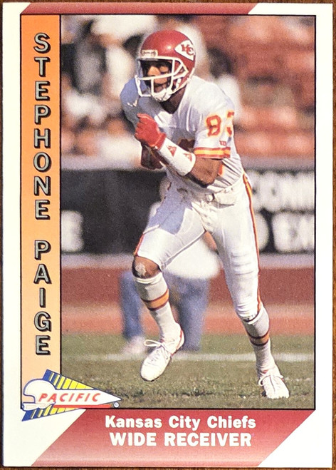 Stephone Paige - Kansas City Chiefs -1991 Pacific Card #215