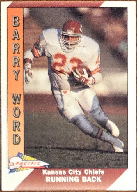 Barry Word - Kansas City Chiefs -1991 Pacific Card #223