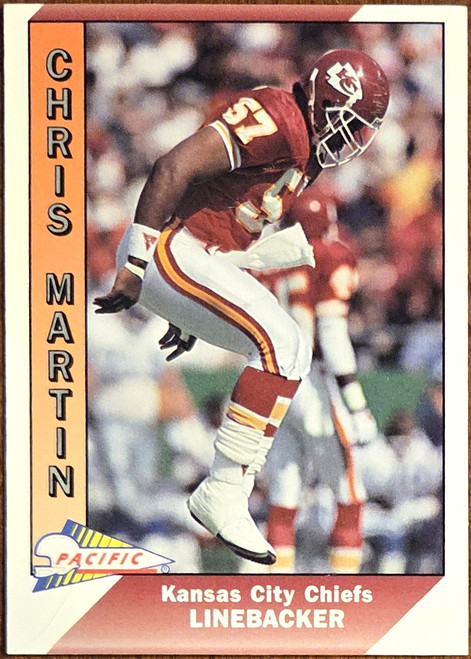 Chris Martin - Kansas City Chiefs -1991 Pacific Card #212