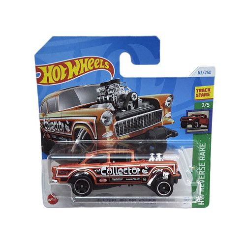 55 Chevy Bel Air Gasser - Hot Wheels Toy Vehicles - HW Reverse Rake (2024) - HTB90