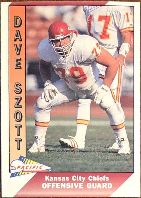 Dave Szott - Kansas City Chiefs -1991 Pacific Card #221