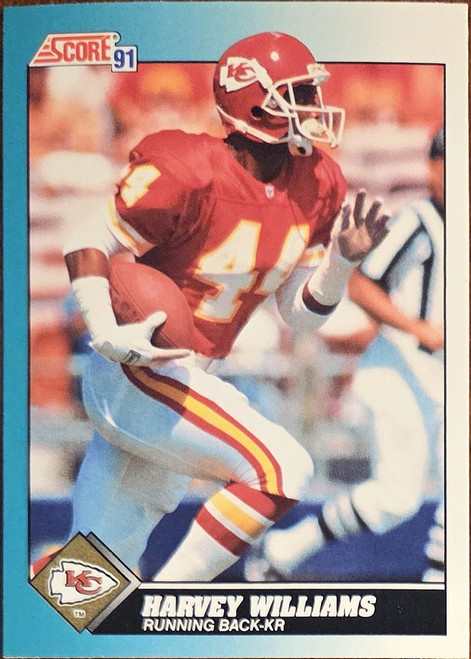 Harvey Williams - Kansas City Chiefs - 1990 Score Card #89T