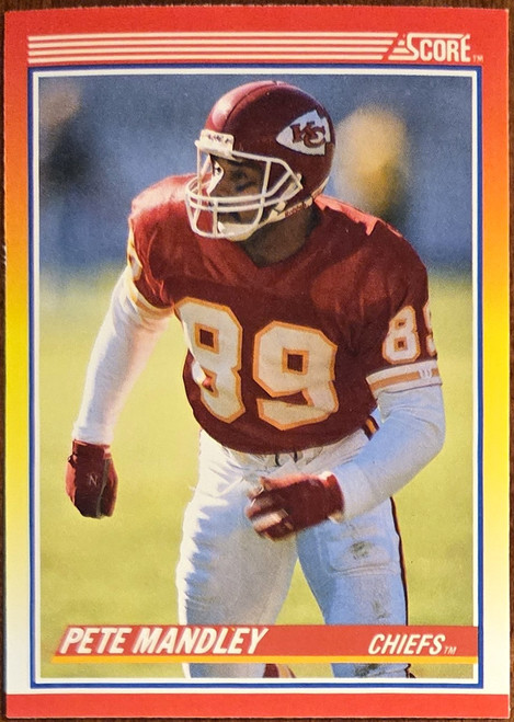 Pete Mandley - Kansas City Chiefs -1990 Score Card #264