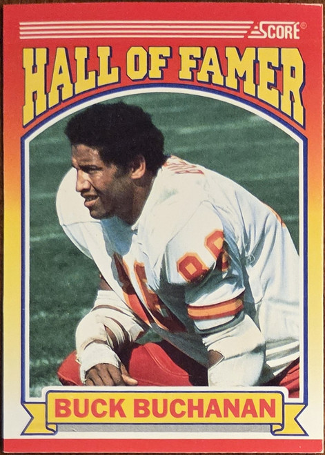 Buck Buchanan - Kansas City Chiefs - 1990 Score Hall Of Famer Card #600
