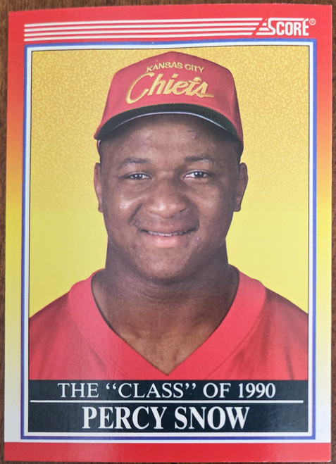 Percy Snow - Kansas City Chiefs - 1990 Score The Class Card #606