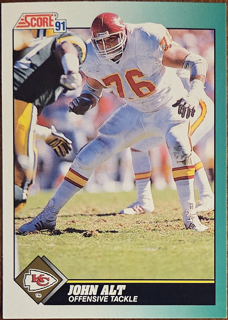 John Alt - Kansas City Chiefs - 1991 Score Card #246