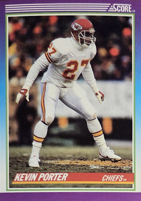 Kevin Porter - Kansas City Chiefs - 1990 Score Card #194