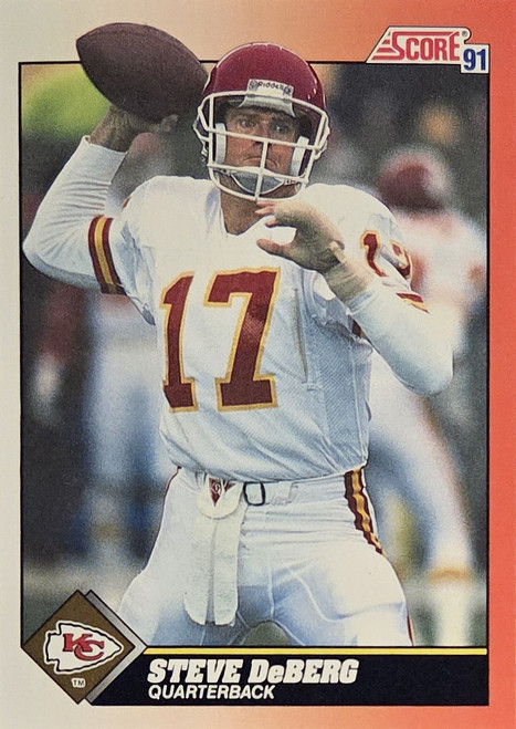Steve DeBerg  - Kansas City Chiefs - 1991 Score Card #415