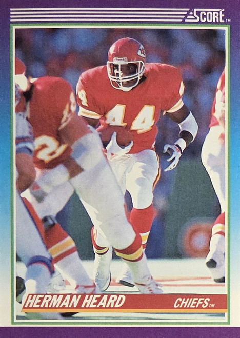 Herman Heard - Kansas City Chiefs - 1991 Score Card #144
