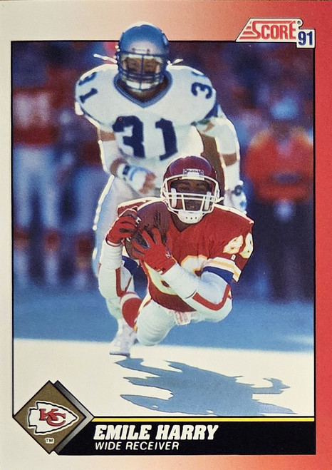 Emile Harry - Kansas City Chiefs - 1991 Score Card #120
