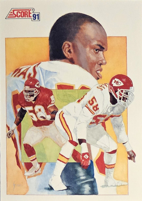 Derrick Thomas - Kansas City Chiefs - 1991 Score The Leader Card #666