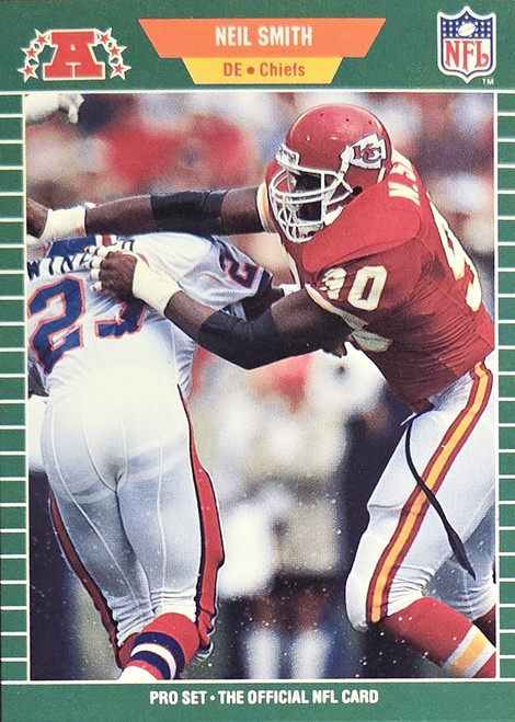 Neil Smith - Kansas City Chiefs - 1989 Pro Set Card #180