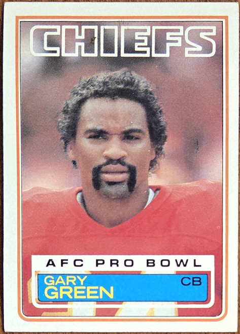Gary Green - Kansas City Chiefs - 1983 Topps Card #286