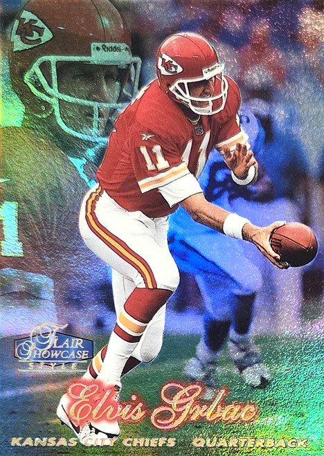 Elvis Grbac - Kansas City Chiefs - 1998 Flair Showcase Row 2 Card #57