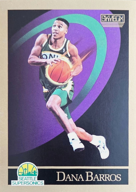 Dana Barros - Seattle Supersonics - 1990 SkyBox Card #263