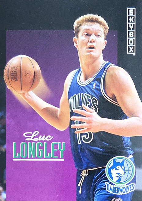 Luc Longley - Minnesota Timberwolves - 1992 SkyBox Card #145