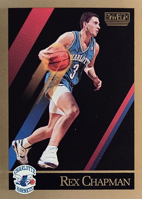 Rex Chapman - Charlotte Hornets - 1990 SkyBox Card #27