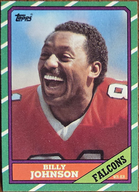 Billy Johnson - Atlanta Falcons- 1986 Topps Card #364