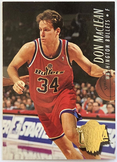 Don MacLean - Washington Bullets - 1994-95 Fleer Ultra Card #195