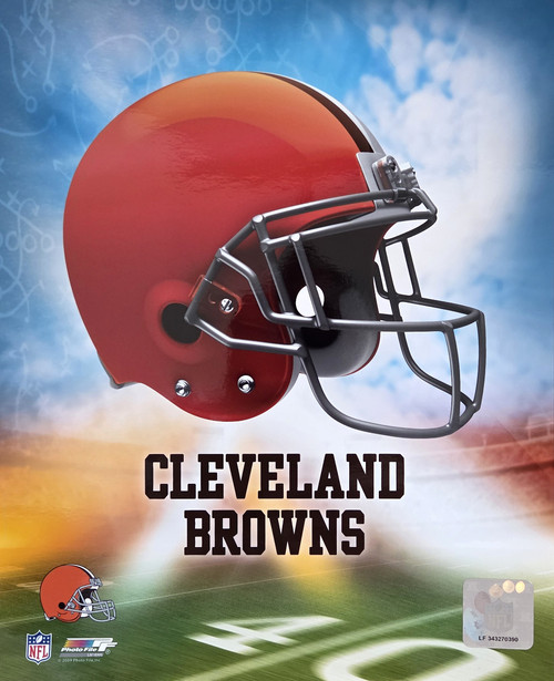 Cleveland Browns NFL Football Helmet Logo Photo Print