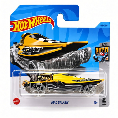 Mad Splash (Yellow) – Hot Wheels Toy Vehicles – HW Metro Water Taxi Edition