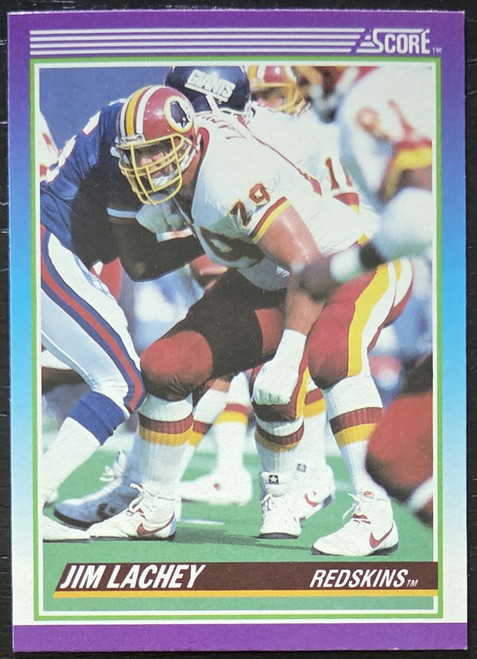 Jim Lachey - Washington Redskins - 1990 Score Card #202