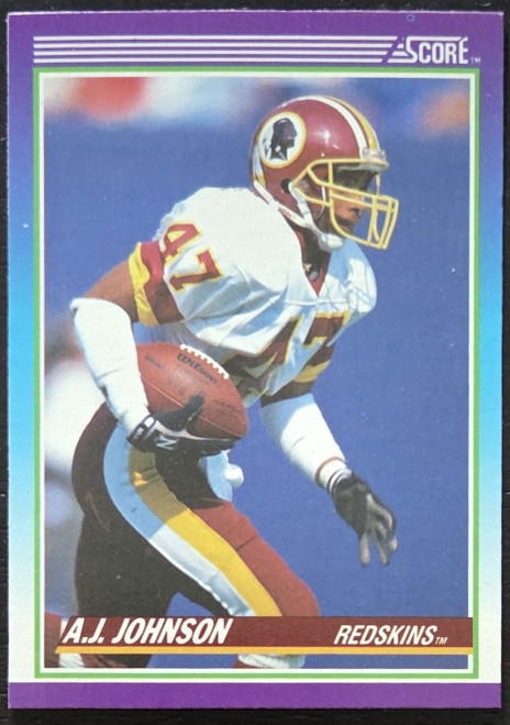 A.J. Johnson - Washington Redskins - 1990 Score Card #157