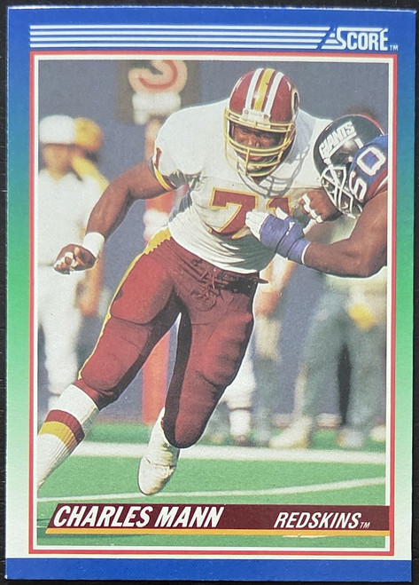 Charles Mann - Washington Redskins - 1990 Score NFL Football Card #101