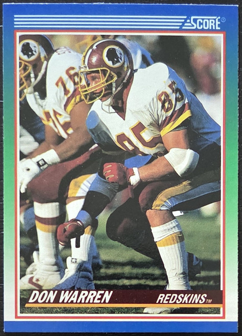 Don Warren - Washington Redskins - 1990 Score NFL Football Card #331