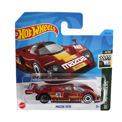Mazda 787B Red Yellow Hot Wheels Toy Vehicle Retro Racers