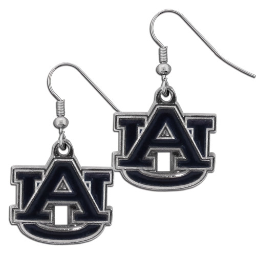Auburn Tigers NCAA Chrome Dangle Logo Earrings