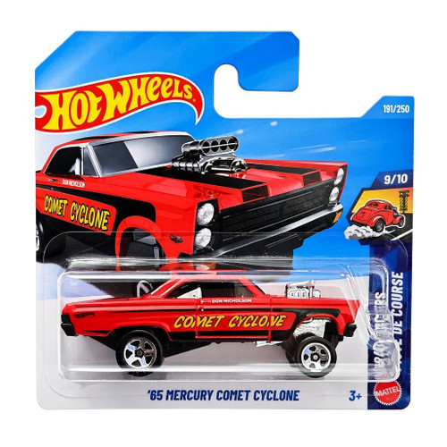 65 Mercury Comet Cyclone - Hot Wheels - Red Drag Racer HW Drag Strip Hit
