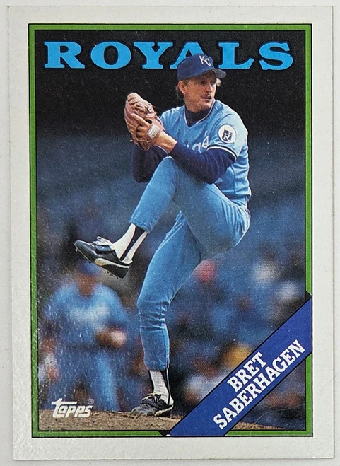 Bret Saberhagen - Kansas City Royals - 1988 Topps Card #540