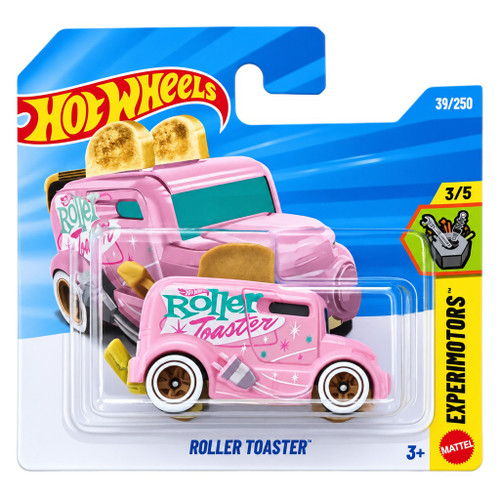 Roller Toaster Hot Wheels Pink Breakfast Racer HW Experimotors Hit
