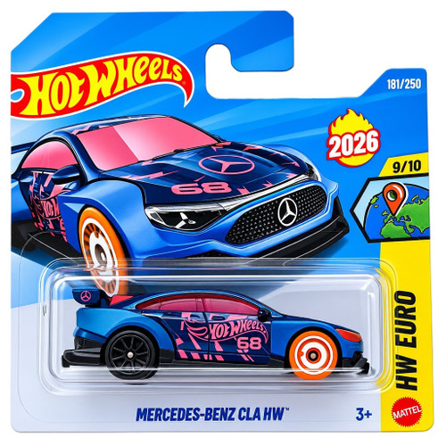 Mercedes-Benz CLA HW - Hot Wheels - Blue Euro Racer HW Euro Hit
