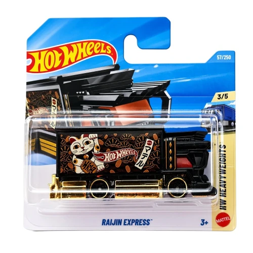 Raijin Express - Hot Wheels - Black and Gold Deco Truck HW Heavyweights Hit