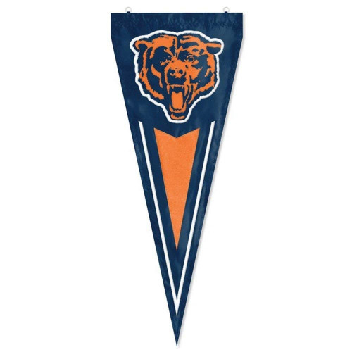 Chicago Bears NFL 34" Vertical Pennant Flag – Embroidered Nylon Indoor/Outdoor